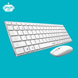 كيبورد مع ماوس مكتبي لاسلكي رابو 9320M Rapoo 9320M Wireless Keyboard and Mouse Combo Kit