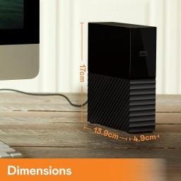هارد خارجي 18 تيرة WD MY BOOK  سعة عملاقة… HARD EXTERNAL WD MY BOOK 18TB
