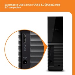 هارد خارجي 18 تيرة WD MY BOOK  سعة عملاقة… HARD EXTERNAL WD MY BOOK 18TB