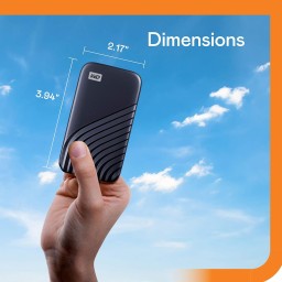 هارد خارجي ماي ياسيورت 2 تيرة بايت EXTERNAL SSD PORTABLE WD My Passport 2TB