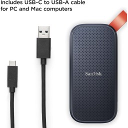 هارد SSD خارجي محمول بسعة 1TB SanDisk SanDisk Portable External SSD 1TB (SDSSDE30-1T00-G26