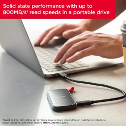 هارد SSD خارجي محمول بسعة 1TB SanDisk SanDisk Portable External SSD 1TB (SDSSDE30-1T00-G26