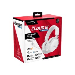 سماعة الألعاب اللاسلكية HyperX Cloud III S - أبيض HyperX Cloud III S Wireless Gaming Headset (White)