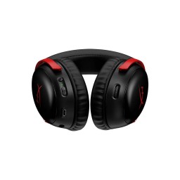 سماعة الألعاب اللاسلكية HyperX Cloud III – أسود وأحمر (جديدة) HyperX Cloud III Wireless Gaming Headset – Black & Red (New)