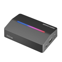 قطعة التقاط وتسجيل الفيديو للألعاب والبث المباشر فاي فاين (طراز Fifine AmpliGame V3) Fifine AmpliGame V3 HDMI Video Capture Card with RGB & 4K Loop-out