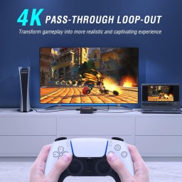 قطعة التقاط وتسجيل الفيديو للألعاب والبث المباشر فاي فاين (طراز Fifine AmpliGame V3) Fifine AmpliGame V3 HDMI Video Capture Card with RGB & 4K Loop-out
