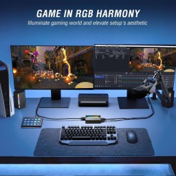 قطعة التقاط وتسجيل الفيديو للألعاب والبث المباشر فاي فاين (طراز Fifine AmpliGame V3) Fifine AmpliGame V3 HDMI Video Capture Card with RGB & 4K Loop-out