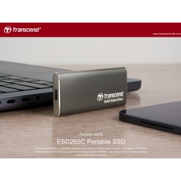وحدة تخزين خارجي محمول اس اس دي 2 تيرا بايت Transcend ESD265C 2TB Portable SSD External Solid State Drives, up to 1050MB/s USB C SSD External Hard Drive USB 3.2 Gen 2