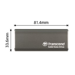 وحدة تخزين خارجي محمول اس اس دي 2 تيرا بايت Transcend ESD265C 2TB Portable SSD External Solid State Drives, up to 1050MB/s USB C SSD External Hard Drive USB 3.2 Gen 2