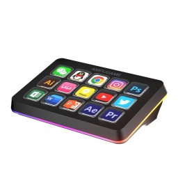 جهاز تحكم البث المباشر المبرمج فاي فاين بشاشات LCD وإضاءة RGB (طراز Fifine AmpliGame D6) Fifine AmpliGame D6 Programable Stream Controller for Stream & Studio