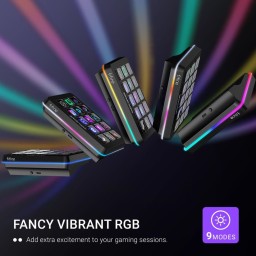 جهاز تحكم البث المباشر المبرمج فاي فاين بشاشات LCD وإضاءة RGB (طراز Fifine AmpliGame D6) Fifine AmpliGame D6 Programable Stream Controller for Stream & Studio