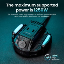 وصلة كهربائية GravaStar متوافقة مع شاحن Alpha65 بقدرة 65W GravaStar Power Strip – Compatible with Alpha65 65W Charger
