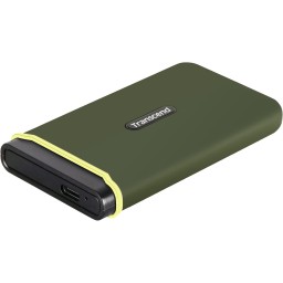 وحدة تخزين خارجي محمول اس اس دي 2 تيرا بايت Transcend ESD380C 2TB External SSD, USB 3.2 Gen 2 (20Gbps), Up to 2,000MB/s, Portable SSD with USB-C Cable