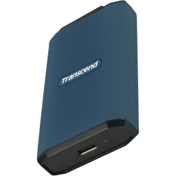 قرص تخزين خارجي محمول Transcend ESD410C فائق السرعة بسعة 2 تيرابايت - أزرق داكن Transcend ESD410C USB 3.2 Gen External Portable SSD 2TB - Dark Blue