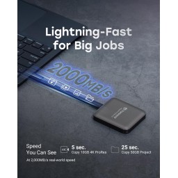 هارد خارجي اس اس دي 2 تيرابايت محمول ترانسيند Transcend ESD420 2TB