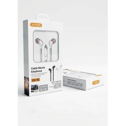 سماعة أذن سلكية Voxer VH-42 بصوت نقّي وبيس قوي جداً مع ميكروفون HD Voxer VH-42 In-Ear Wired Music Earphone with Pure Bass & HD Mic
