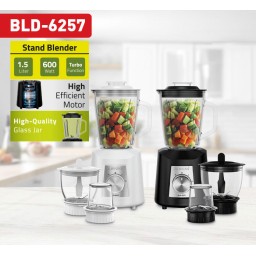 خلاط كهربائي نيوال ثلاثي الوظائف مع وعاء زجاجي سعة 1.5 لتر Newal 3-in-1 Stand Blender 600W with Glass Jar