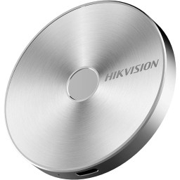 هايكفيجين هارد SSD محمول 1 تيرة بايت بتشفير بصمات الاصابع، الومنيوم فضي Hikvision T100F 1024GB (1TB) Fingerprint Portable SSD