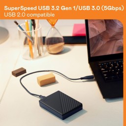 هارد خارجي محمول ماي باسبورت سعة 6TB WD 6TB My Passport, Portable External Hard Drive, Black