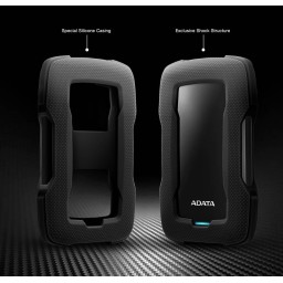 ADATA HD330 External Hard Drive هارد خارجي بسعة 1TB ADATA HD330 External Hard Drive USB 3.2 Durable Shockproof Silicone Protective Rugged Design - 1TB