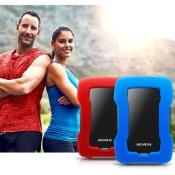 ADATA HD330 External Hard Drive هارد خارجي بسعة 1TB ADATA HD330 External Hard Drive USB 3.2 Durable Shockproof Silicone Protective Rugged Design - 1TB