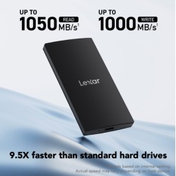 هارد خارجي ليكسر SL300 محمول USB 3.2 Type-C سعة 1 تيرة Lexar SL300 1TB External Portable SSD Hard Drive USB 3.2 Type-C