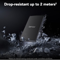 هارد خارجي ليكسر SL300 محمول USB 3.2 Type-C سعة 1 تيرة Lexar SL300 1TB External Portable SSD Hard Drive USB 3.2 Type-C