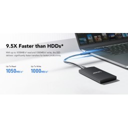 هارد خارجي ليكسر SL300 محمول USB 3.2 Type-C سعة 1 تيرة Lexar SL300 1TB External Portable SSD Hard Drive USB 3.2 Type-C