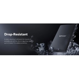 هارد خارجي ليكسر SL300 محمول USB 3.2 Type-C سعة 1 تيرة Lexar SL300 1TB External Portable SSD Hard Drive USB 3.2 Type-C