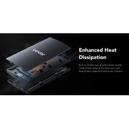 هارد خارجي ليكسر SL300 محمول USB 3.2 Type-C سعة 1 تيرة Lexar SL300 1TB External Portable SSD Hard Drive USB 3.2 Type-C