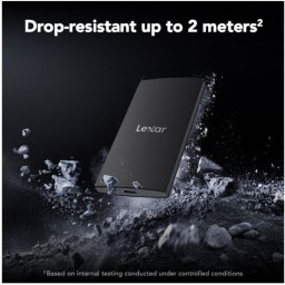 هارد خارجي ليكسر SL300 محمول USB 3.2 Type-C سعة 2 تيرة Lexar SL300 2TB External Portable SSD Hard Drive USB 3.2 Type C
