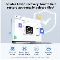 هارد خارجي ليكسر SL300 محمول USB 3.2 Type-C سعة 2 تيرة Lexar SL300 2TB External Portable SSD Hard Drive USB 3.2 Type C