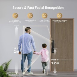 قفل ذكي بالبصمة والوجه إيزفيز واي 3000 إف في بي بلس EZVIZ Y3000FVP PLUS Smart Biometric Door Lock