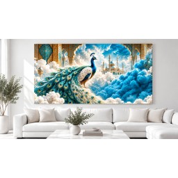 لوحة طاووس canvas
