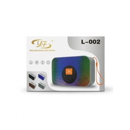 سبيكر بلوتوث محمول احترافي L-002 بإضاءة RGB مدمجة وصوت عالي جداً L-002 Professional Portable Bluetooth Speaker with Built-in RGB Lighting and Crystal Clear Sound