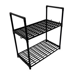 رف مطبخ فولاذي طابقين موديل YX9122-2 Two-Tier Stainless Steel Kitchen Rack YX9122-2