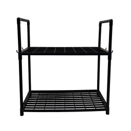 رف مطبخ فولاذي طابقين موديل YX9122-2 Two-Tier Stainless Steel Kitchen Rack YX9122-2