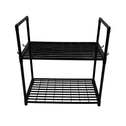 رف مطبخ فولاذي طابقين موديل YX9122-2 Two-Tier Stainless Steel Kitchen Rack YX9122-2