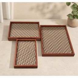 طقم صواني تقديم 3 قطع 3-Piece Serving Tray Set