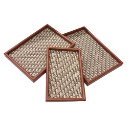طقم صواني تقديم 3 قطع 3-Piece Serving Tray Set