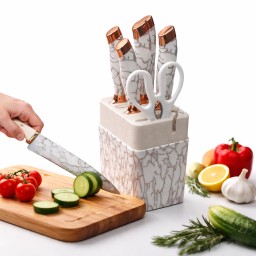 طقم سكاكين مطبخ موديل Z-406 Kitchen Knife Set Z-406