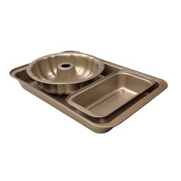 طقم قوالب خبز وكيك 3 قطع 3-Piece Baking and Cake Mold Set