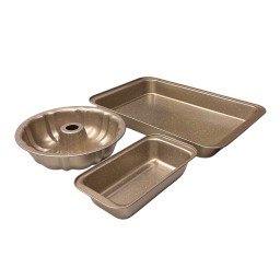 طقم قوالب خبز وكيك 3 قطع 3-Piece Baking and Cake Mold Set