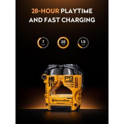سماعات Gravastar GS P9 Plus اللاسلكية – أصفر Gravastar GS P9 Plus True Wireless Earbuds – Yellow