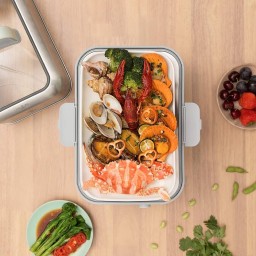 جهاز طهي الطعام الرقمي بالبخار BUYDEEM G564 Digital Multifunctional Food Steamer