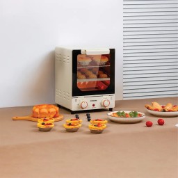 فرن كهربائي صغير عمودي بوردو لايف ستايل بسعة 15 ليتر وقوة 750 واط Porodo Lifestyle 15L Vertical Mini Oven 750W with Tempered Glass Door