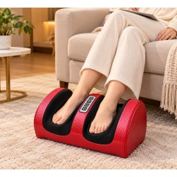 جهاز مساج القدم والساق الكهربائي المتطور مع حرارة وبكرات تدليك Advanced Electric Foot & Leg Massager with Heat and Roller Massage