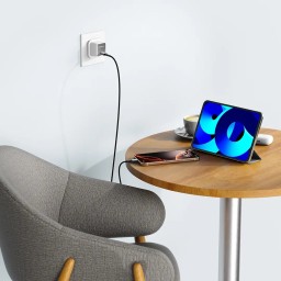 شاحن جداري باورولوجي كيو اكس بقوة 45 واط بتكنولوجيا GaN Powerology QX 45W Pocket-Sized GaN Wall Charger