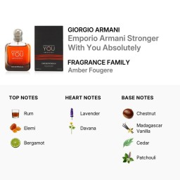 عطر ارماني سترونجر ويذ يو ابسلوتلي الرجالي او دو بارفيوم 100مل Emporio Armani Stronger With You Absolutely Eau de Parfum 100ml