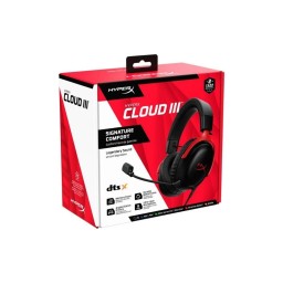 سماعة HyperX Cloud III سلكية للألعاب – أحمر (جديد) HyperX Cloud III Wired Gaming Headset – Red (New)